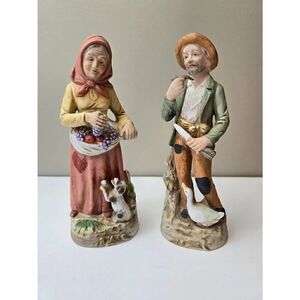 Homco #1417 Old Country Couple Figurines